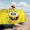 Cartoon S-SpongeBobS Towel Microfiber Beach Towel Absorbent Quick dry Soft Yoga Swimming Resort Mountain Climbing Towel 2