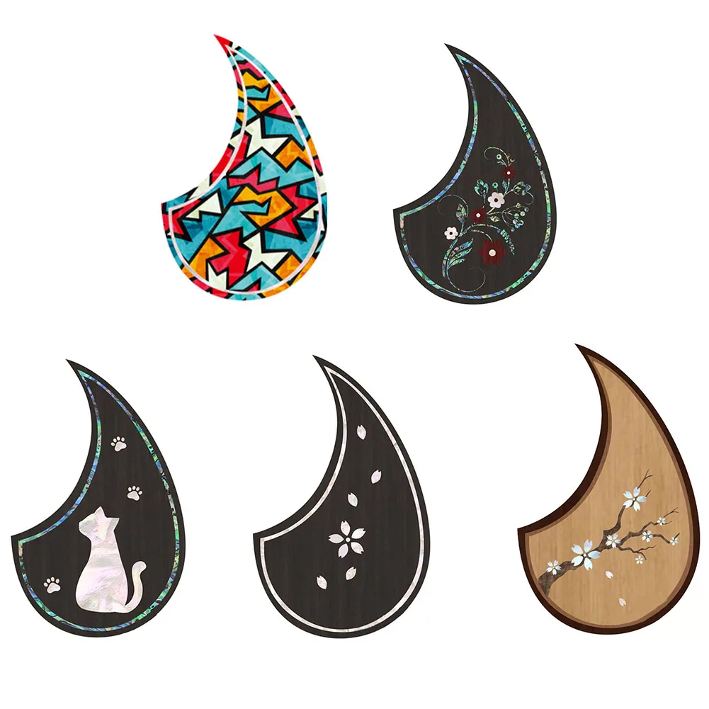 

Professional Guitar Pickguard Sticker DIY PVC Guitar Pickguard Scratch Plate Self-Adhesive Protective Sticker Soundhole 2023