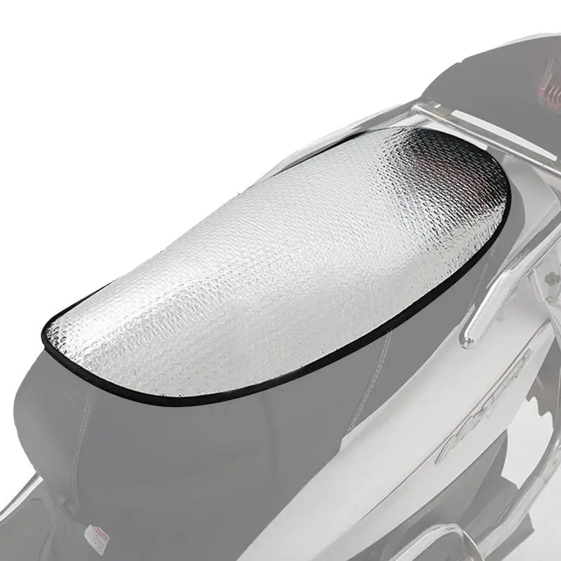 

Motorcycle Seat Cushion Pad Sun Reflective Mat Aluminum Foil Shield Motorbike Sunshade Cushion Heat Insulation Motorbike Cushion
