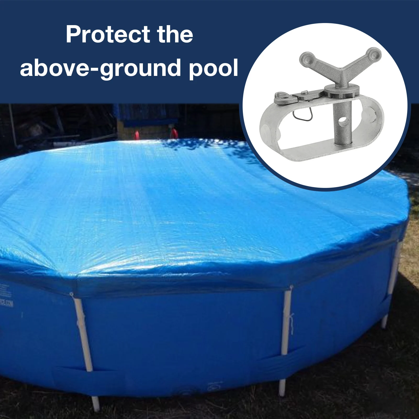Swimming Pool Cover Winch Aluminum Constructed manual winch