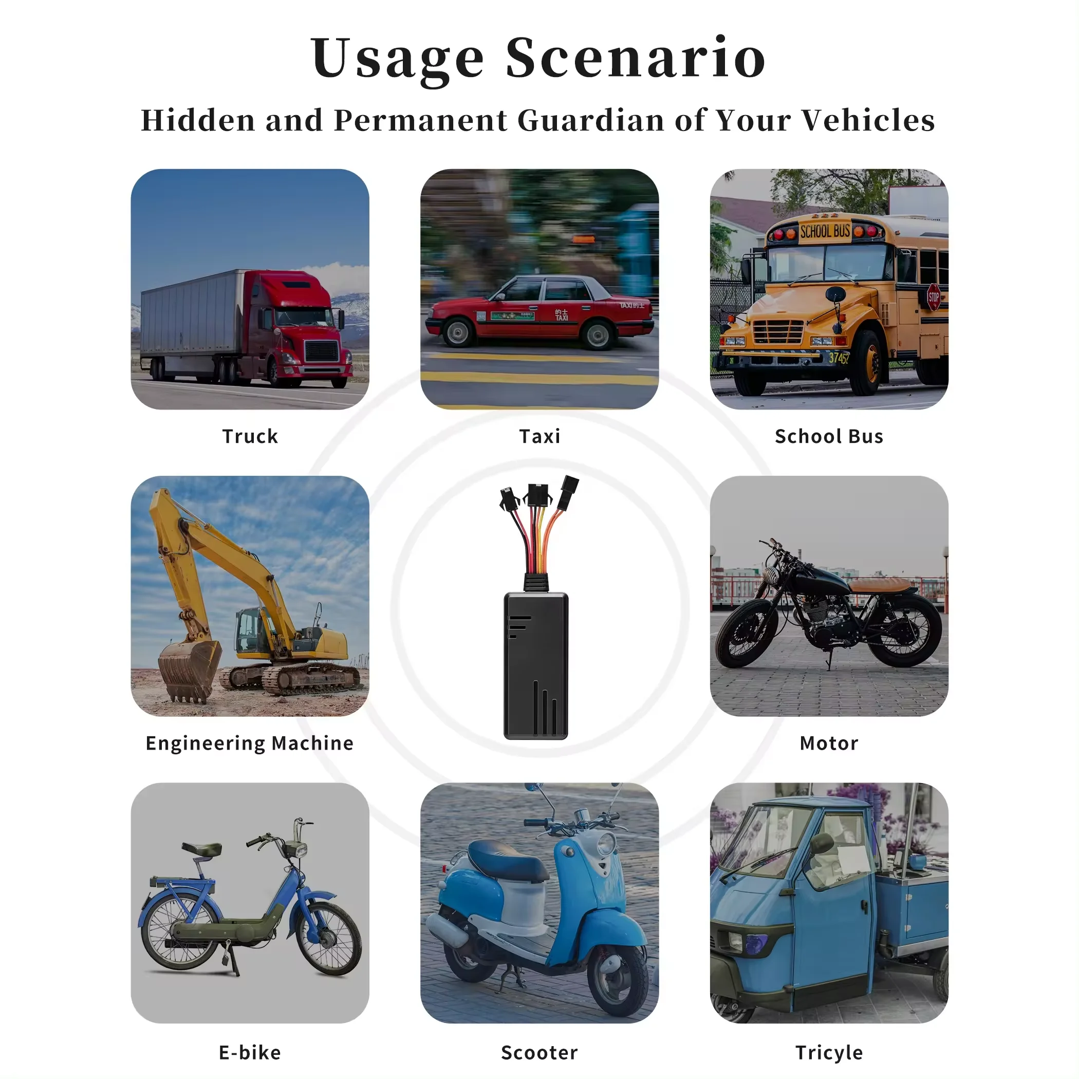 4G 2G 8-wire Car GPS Tracker for Car and Vehicle Tracking System With ACC Detection Cut Off Fuel Engine No Service Fee