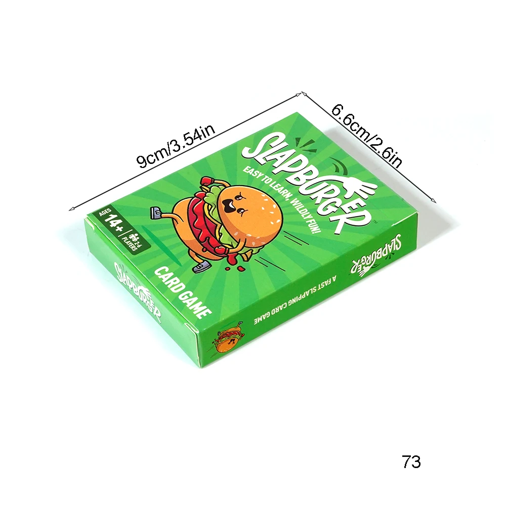 Slapburger Card Game Fast Paced Kids and Family Games Birthdays Classroom Camping Night Friends