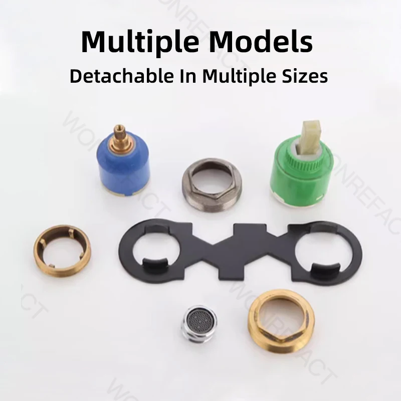 Faucet 6 in 1 Wrench Multi-Removal Tool Portable Multiple Models and Sizes Quick Installation Easy Removal Parts Accessories