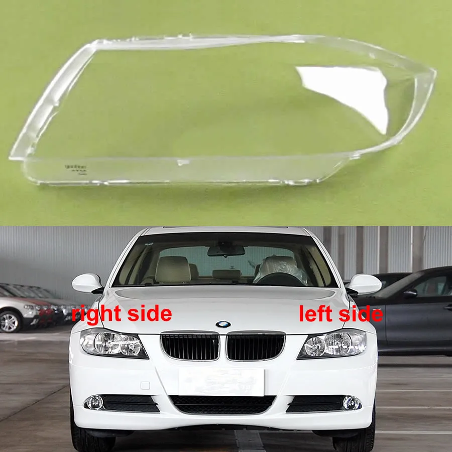 

For 2004-2012 BMW 3 Series E90 318 320i 325i 330i Halogen Transparent Headlight Cover Headlamp Shell Lens Auto Accessories