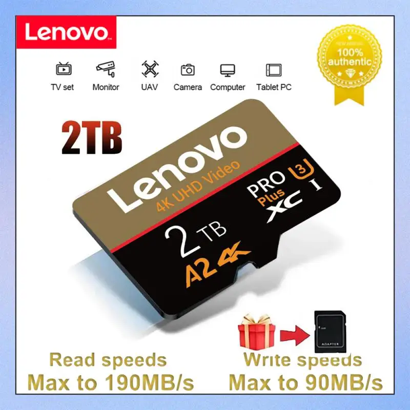 

Lenovo флэш-карта памяти Micro TF/SD, 512 ГБ, 256 ГБ, 128 ГБ