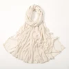 Nouveau Hijabs musulmans pour femmes écharpe mince châles unis Femme Musulman doux Viscose rayonne foulard islamique Turban bandeau 190x85 cm