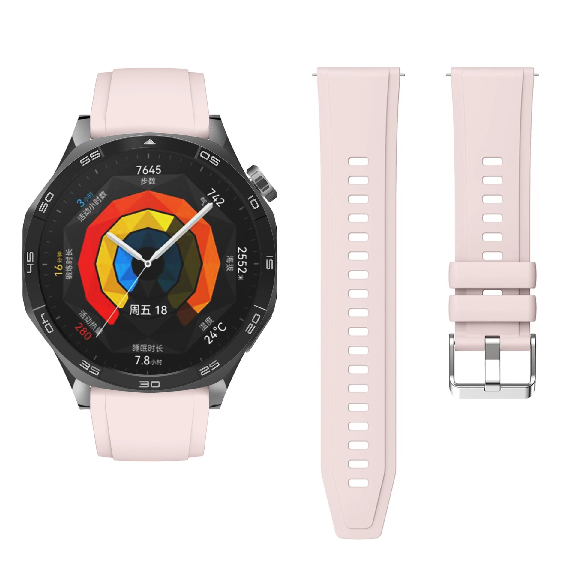 Official Silicone Sport Strap Band for Smartwatch - 18mm/22mm Bracelet Wristbands