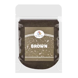 Vibrant 24 - Color Fabric Dye Powder Set for Creative DIY Projects (Brown)
