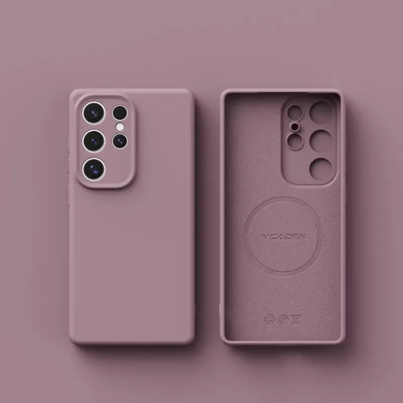 Enhanced Liquid Silicone Magnetic Phone Case - Soft Protective Cover