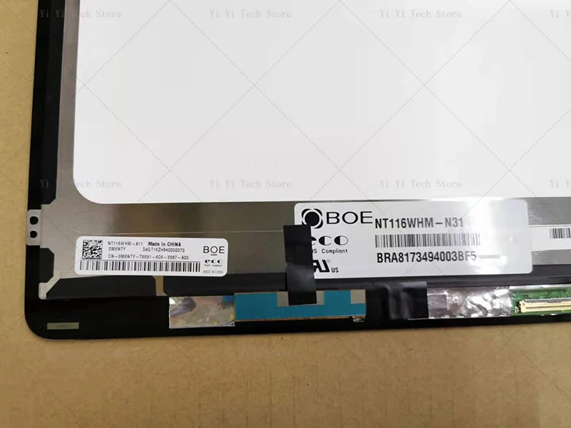 Lcd Touch Screen Digizer Assembly 11.6 Notebook pc Dell Inspiron 11 3000 3168 3169 P25t B116xtb01.0 - Imagem 3
