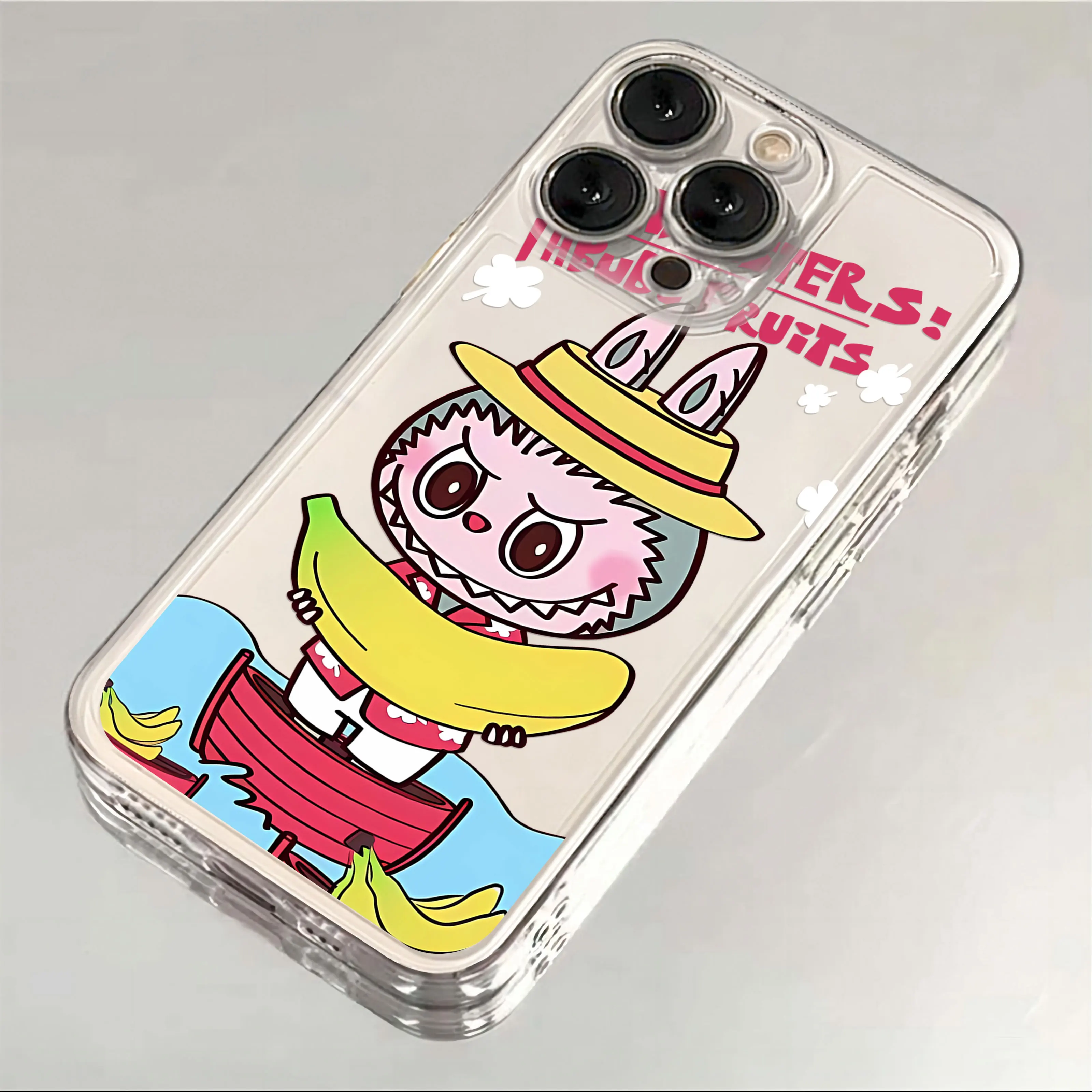 thumbnail image 1 of Funda de teléfono original y bonita de Labubu para iPhone 16, 15, 14, 13, 12, 11, Mini Pro Max, X, XR, XSMax, 6S, 6, 7, 8 Plus, SE20, funda transparente, 1 of 5