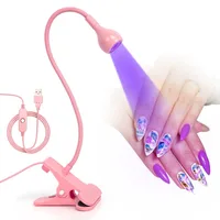 Gel Nail Polish Drying UV Lamp USB Mini Lamp Nail Enhancement UV Glue Curing Lamp Flexible Nail Clip and Pedicure Tool 1
