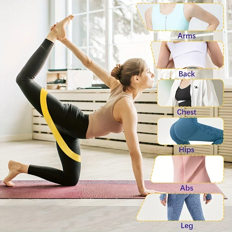 Enhanced Fitness Resistance Bands for Yoga, Pilates, and Strength Training