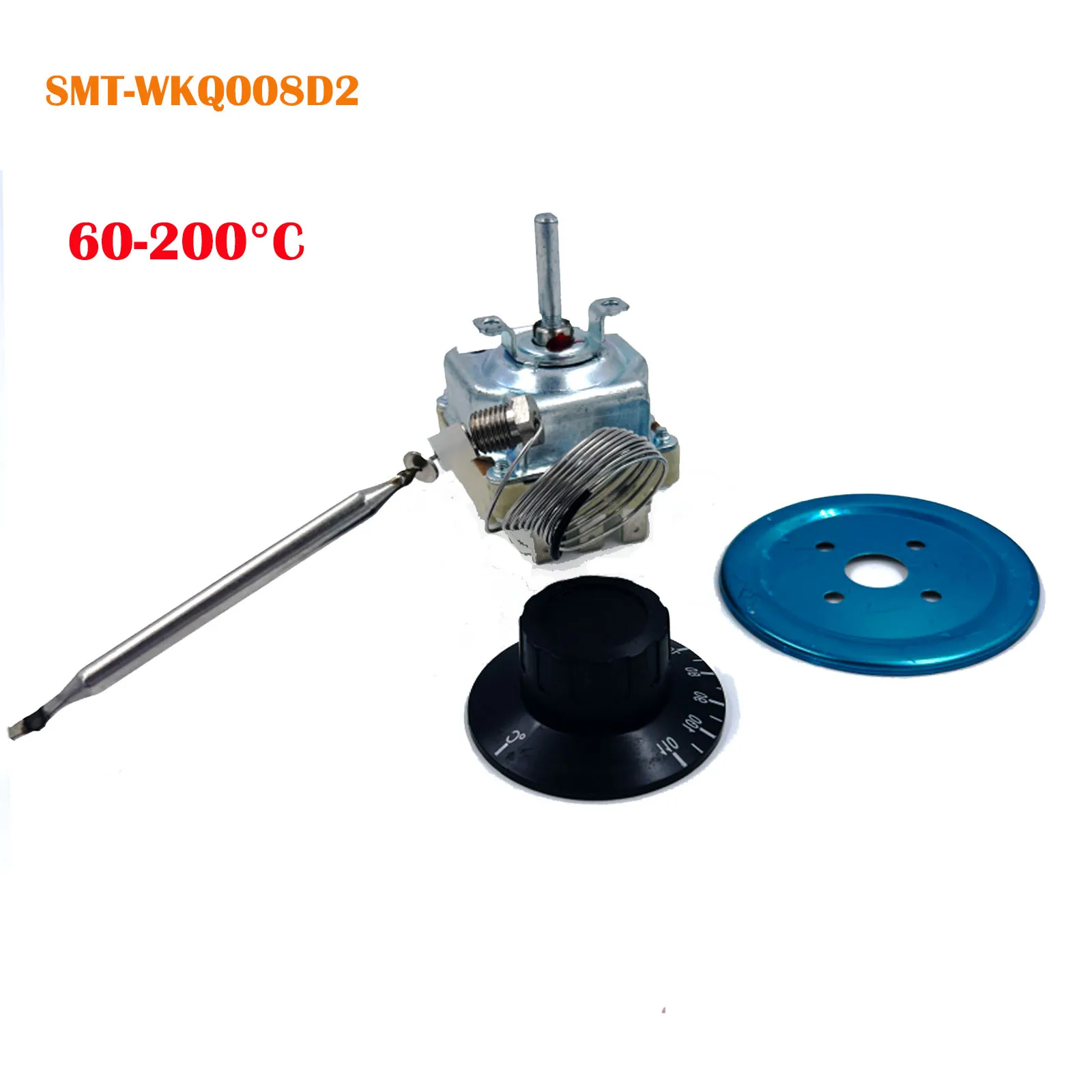 Earth Star 60-200 Celsius EGO 250V Dial 6 Pins Capillary Thermostat-Temperature Controller Switch for Electric Oven