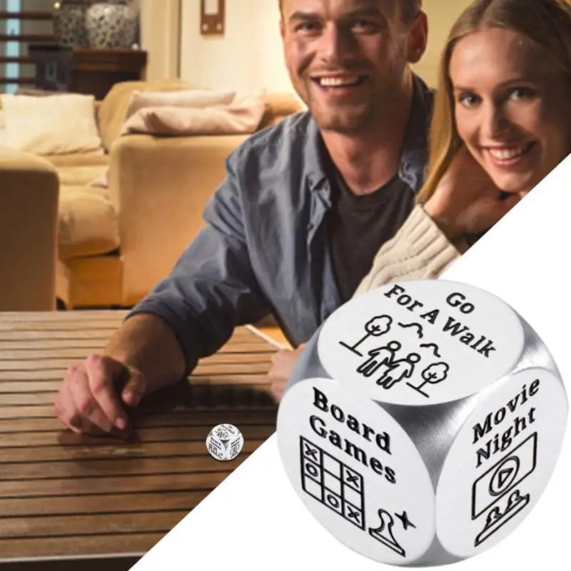 Decision Dice Game Date Night Creative Dice Game Couples Decision Dice Game Accessories Ideas Funny Steel Novelty Toys For