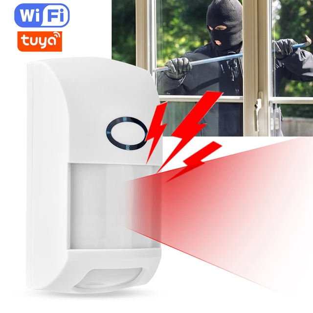 Home Security System Wifi PIR Motion Detector Intelligent Infrared Alarm Sensor Anti-Theft 110° Wide Angle Detection for Tuya 2