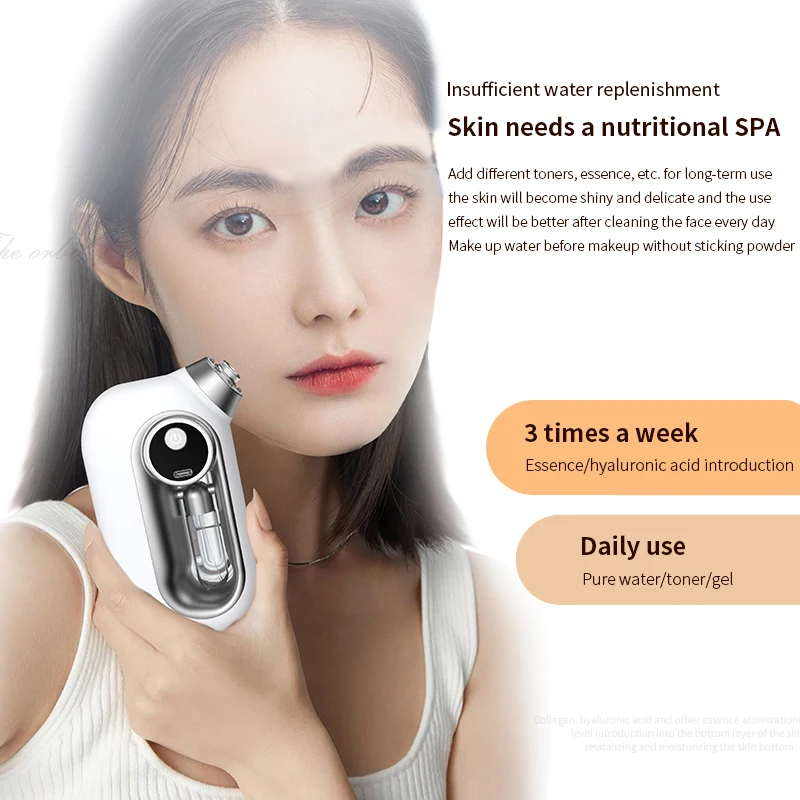 Facial Skin Moisturizing Mist Sprayer Airbrush Facial Deep Cleaning Oxygen Injector Sprayer Cordless Air Brush Compressor 3