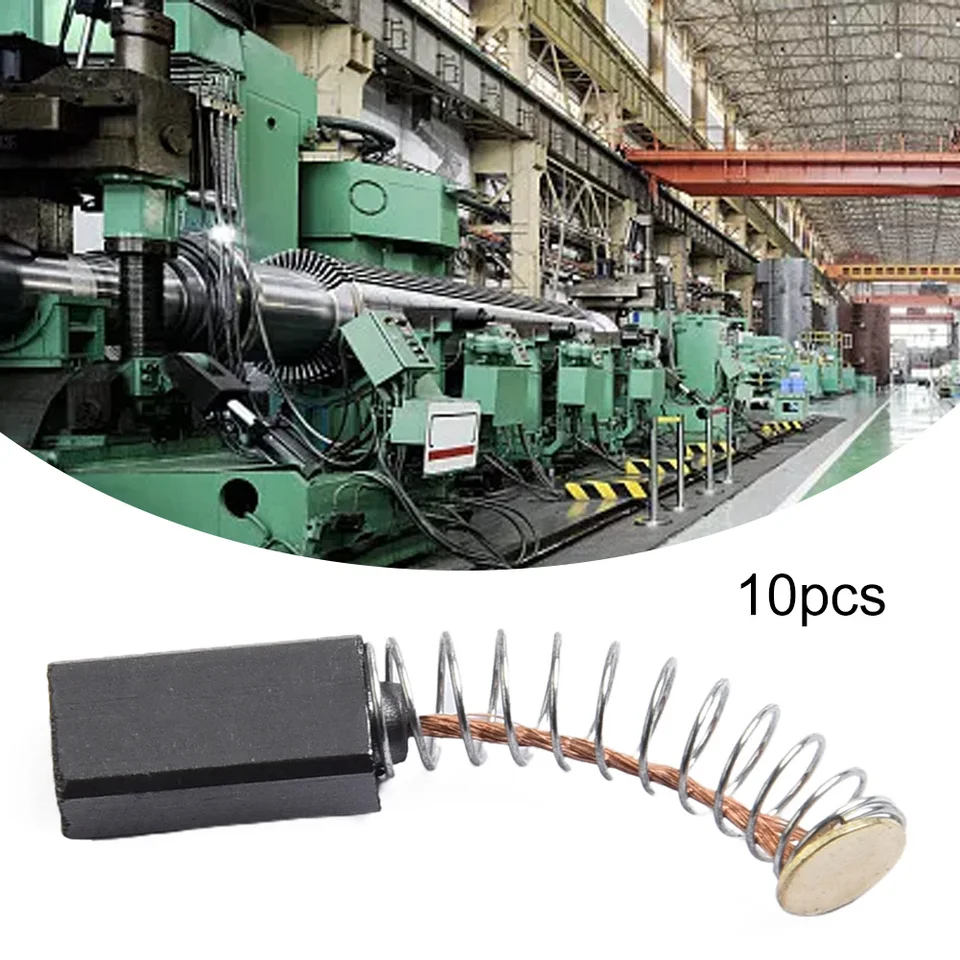 10 Spazzole In Carbonio Per Motori Elettrici – 20mm X 6mm X 6mm, Con Molla, Ricambio Universale - Foto 4