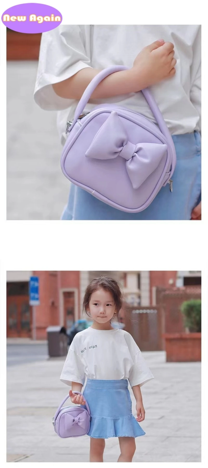 Girls and mommy small handbags Children\'s candy colors totes Kids Mini bow shoulder bags Girls lovely Crossbody bag Purse NA010