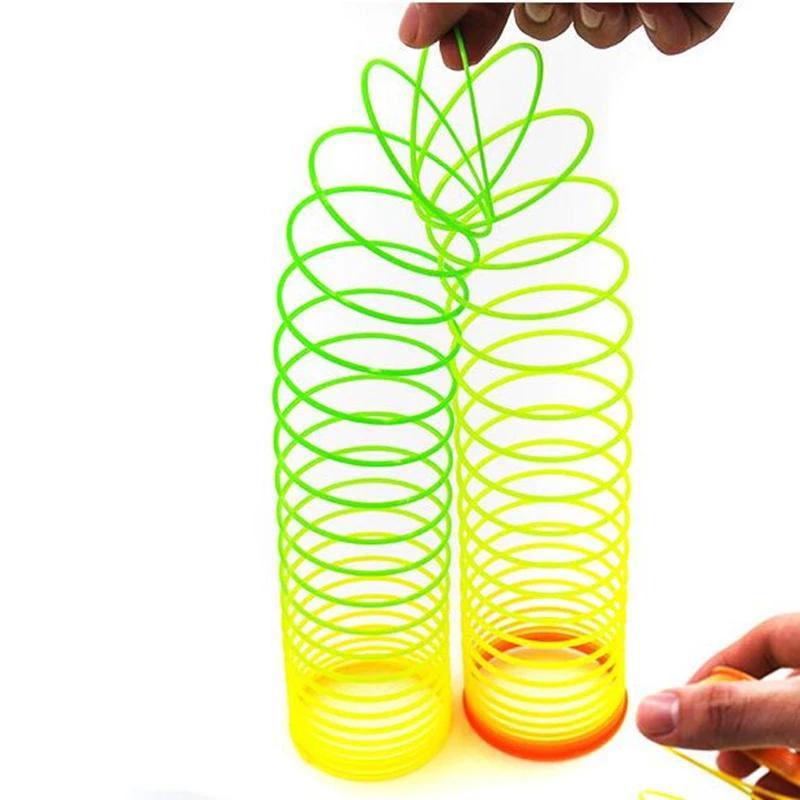 Magic Bounce Toys Board Games for Children Anti-stress Magic Ring Spring Rainbow Circle Game Kids Funny Gifts Random 1pcs
