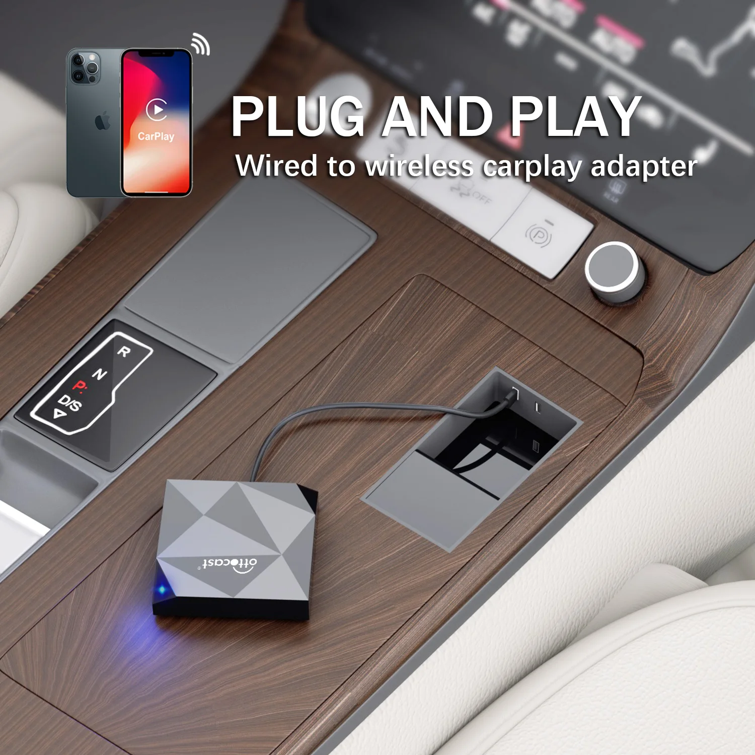 Lecteur multimédia de jeu de voiture sans fil AIBox système Intelligent  adaptateur USB de voiture pour lecteur multimédia de - AliExpress