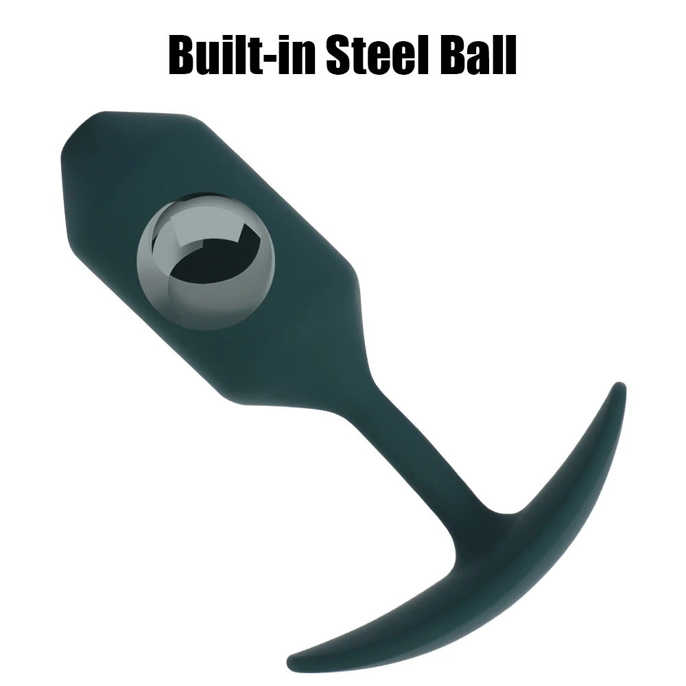 Con gravità sfera in acciaio Butt Plug giocattoli del sesso anale per gli uomini ano dilatatore massaggiatore della prostata donne l stringere medico_voghion.com