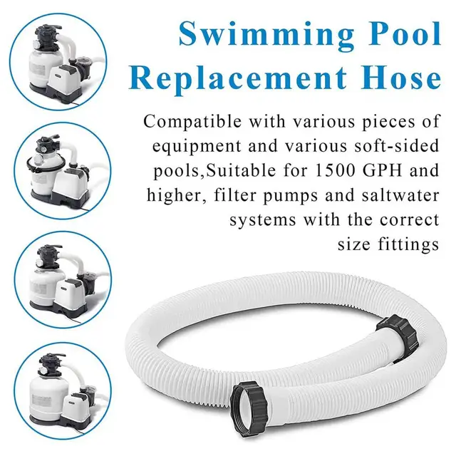 Hasznos Úszómedence Tömlő Nyomásálló Medence Csere Rugalmas, Hosszú Szivattyú Tartozékok - Image 5