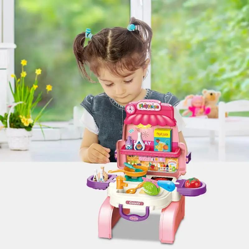 Кухонный игровой набор для детей, покупки продуктов, кухонные игрушки, Настольный набор для девочек, игровой дом, кухонная посуда, плита, игрушки, ролевые игры, приготовление пищи (art.: 3920c474ecf02) - 3920c474ecf02