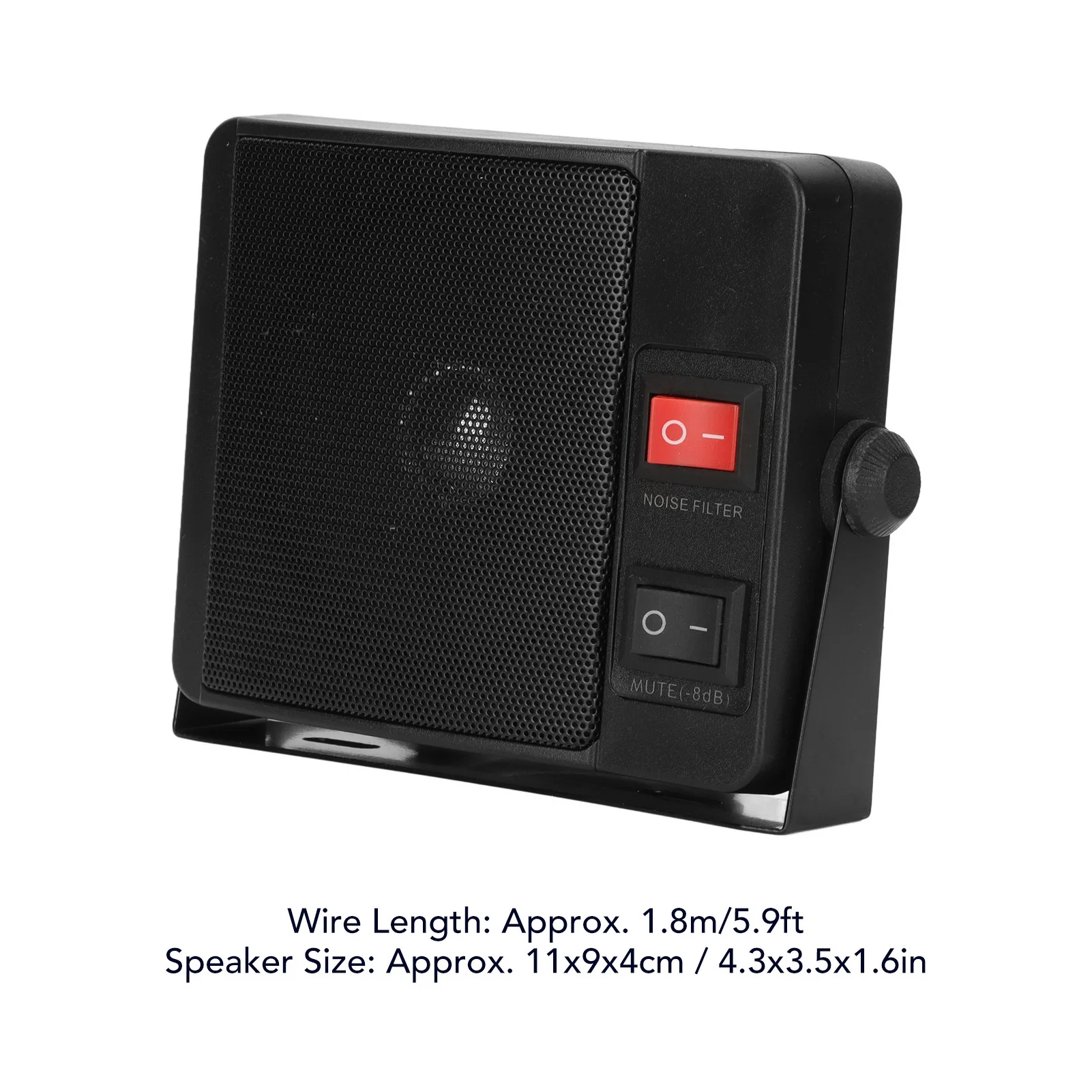 Radio Speaker Car Radio Speaker Stable Clear Sound External Communications Speaker with Base for Yaesu for Kenwood for ICOM