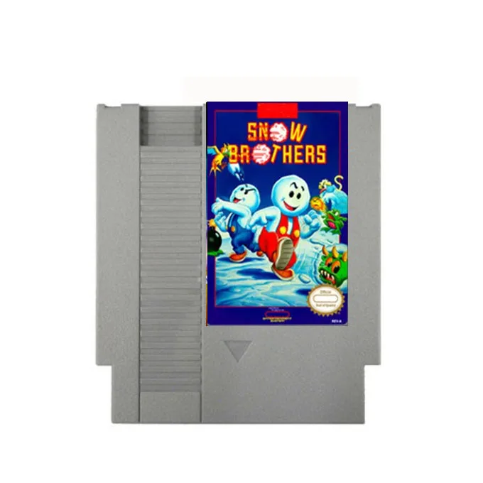 

8-битный игровой картридж Snow Brothers, 72 контакта, для игровой консоли NES