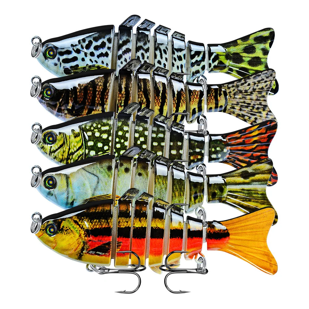 Fishing Lure 1Pcs Multi Section Sea Bass Wobbler 10cm 15.5g Crankbaits Swimbait Isca Artificial Plastic Bait