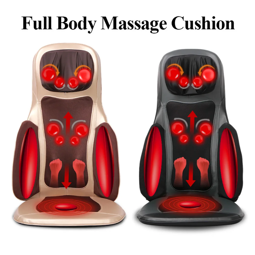 Buy Shiatsu Neck Shoulder Back Massager With Heat - Electric Deep Tissue 3 D Kneading Massage Pillow For Lower Back Calf Legs Full Body Muscle Relaxation Home Office And Car Use