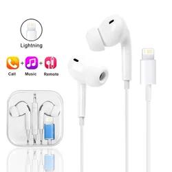 Premium Wired In - Ear Earbuds with Lightning & 3.5mm Connections (For iOS)