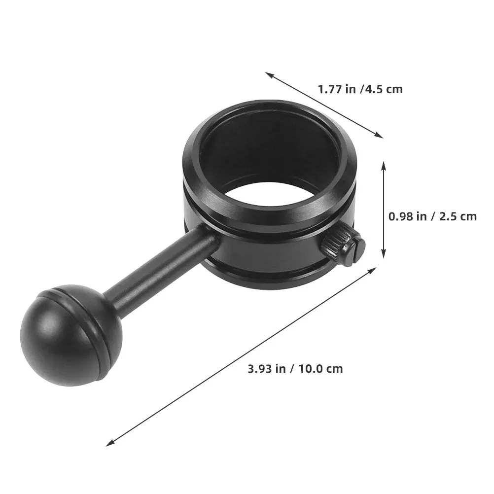 수중 볼 클램프 다이빙 손전등 브래킷 사진 조명 장비용 볼 마운트 알루미늄 합금 ABS 안정적이고 안전함