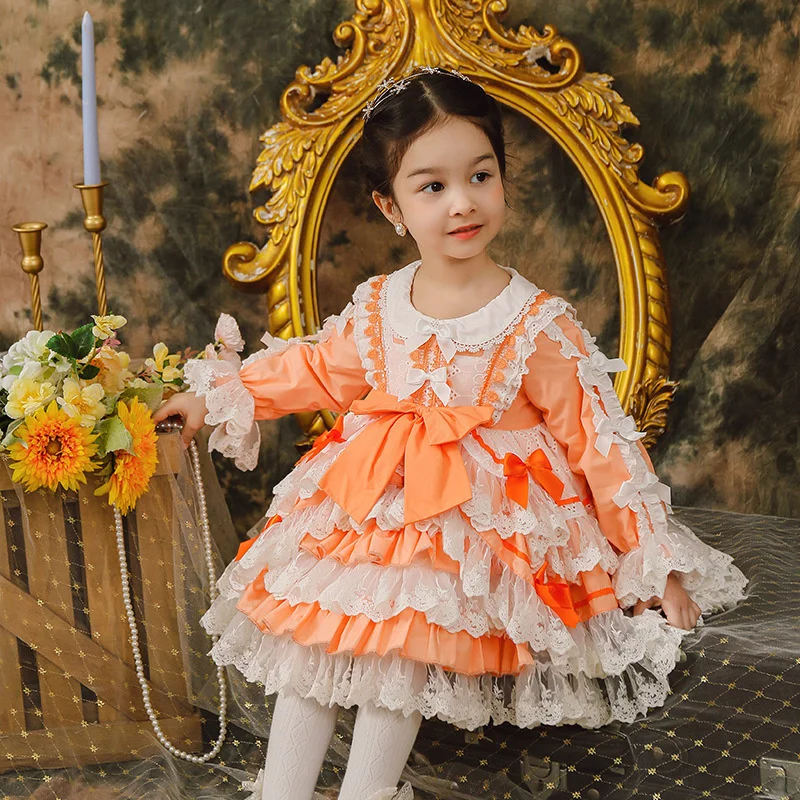 Spring New Lolita Princess Lace Skirt Girls' Skirt Pompous High Grade Dress