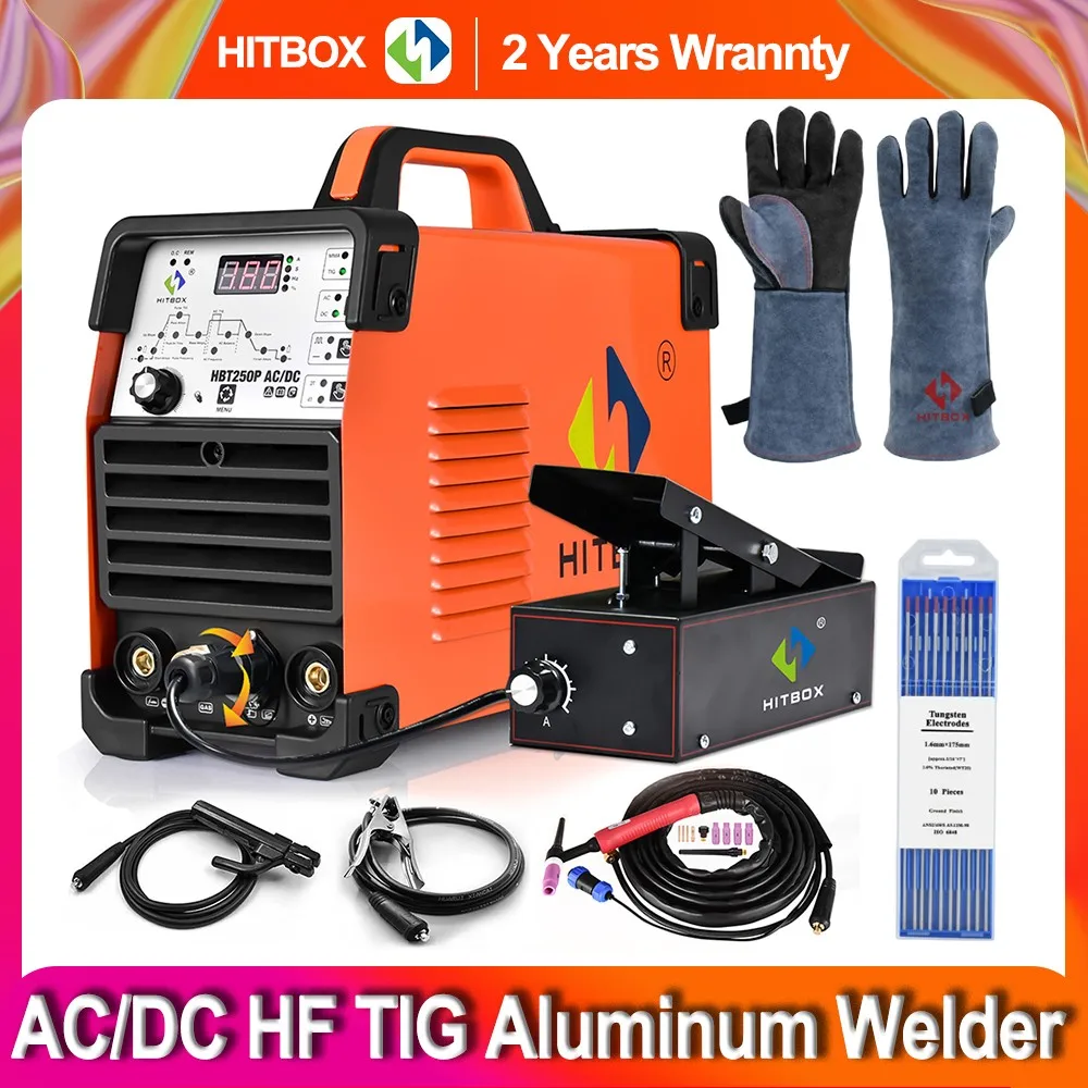 Hitbox Ac/Dc Saldatore Tig Alluminio Tig Saldatrice Arc Stick Saldatore Strumenti Igbt Inverter Soldador Con Pulse Muslimah
