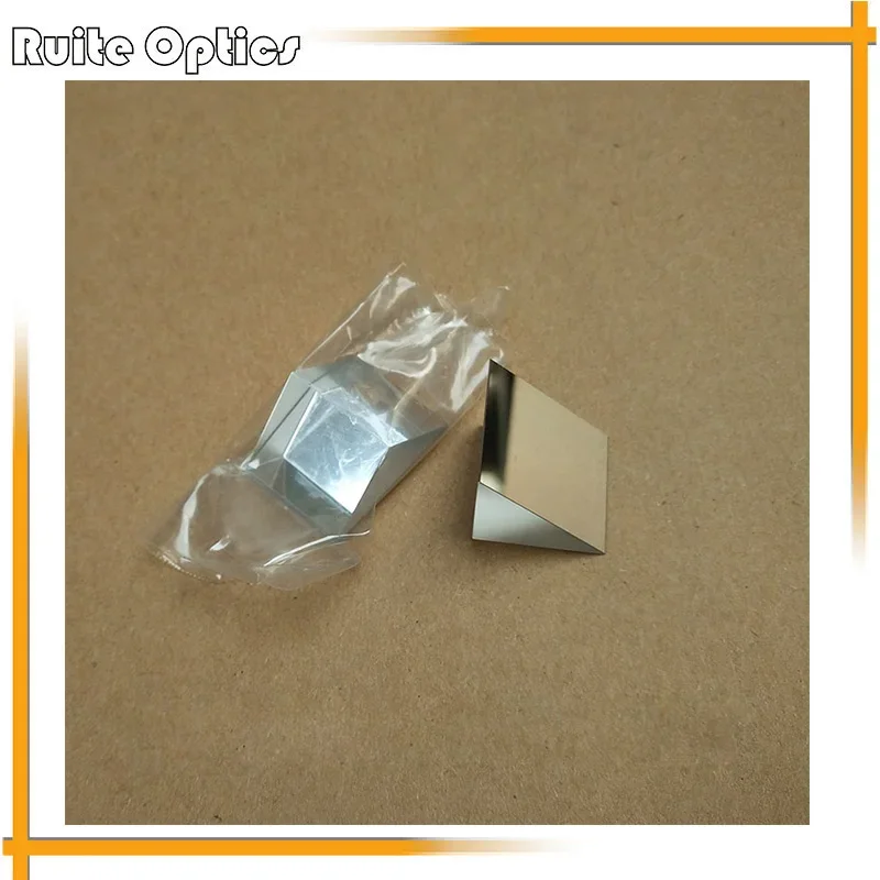 

2pcs 30x30x30mm K9 Optical Glass Right Angle Slope Reflecting Triangular Glass Prism Optics experiment prism