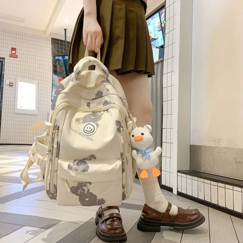 

Fashion Backpack Warterproof Nylon Women Anti-theft Shoulder Bag Casual Large Capacity School Bag For Teenager Travel Rucksack