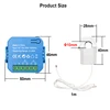 Tuya Smart Life ZigBee Bidirectional Energy Meter 2 Channel with 80A Clamp App Monitor Solar Export and Import Power AC100V/240V 6