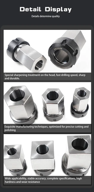 Blocco Mandrino ER32 Per Tornio CNC - In Acciaio, Per Pinze Di Serraggio - Foto 10