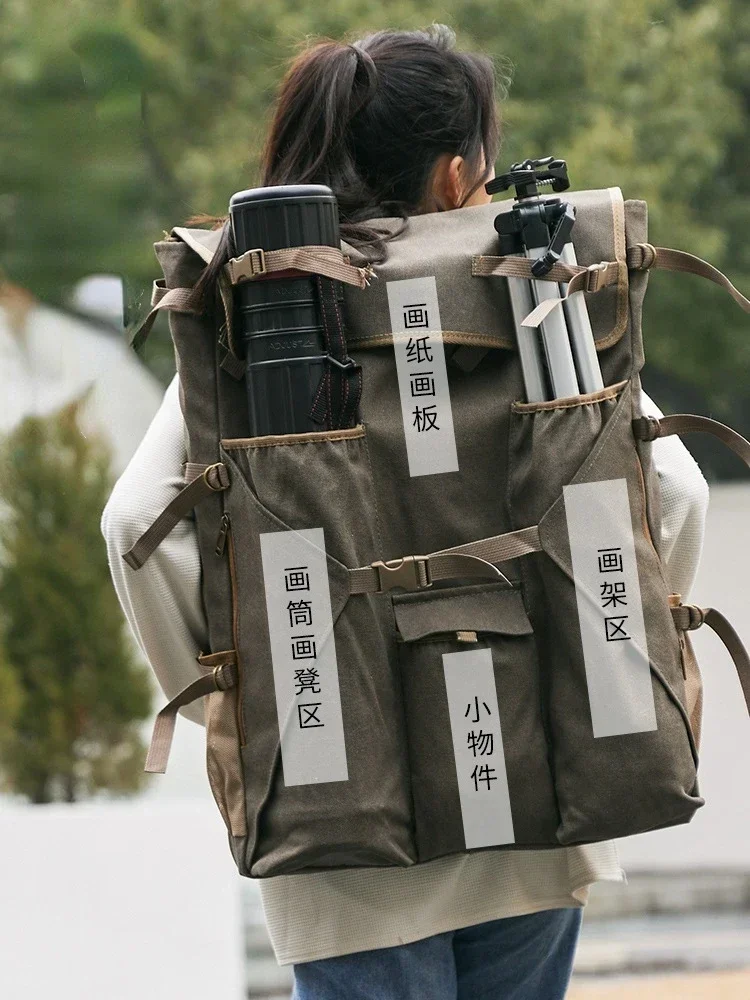 내구성이 뛰어난 그림 가방 미술 학생용 대용량 그림 가방 미술 4K 스케치 가방 미술 시험 그림 4K 대용량 수납 가방