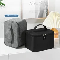 New Business Trip Men's Toiletry Bag Double Layer Large Capacity Cosmetic Bag Oxford Cloth Storage Bag Portable Handbag 1
