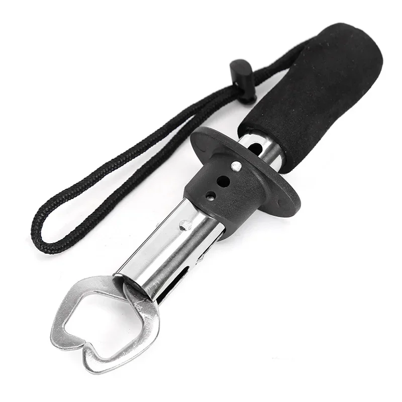 Description Picture 6 of itemFish Control Stainless Steel Belt Scale With Ruler Long Handle Gun Type Fish Control Jaws Fish Mouth Fishing Tool