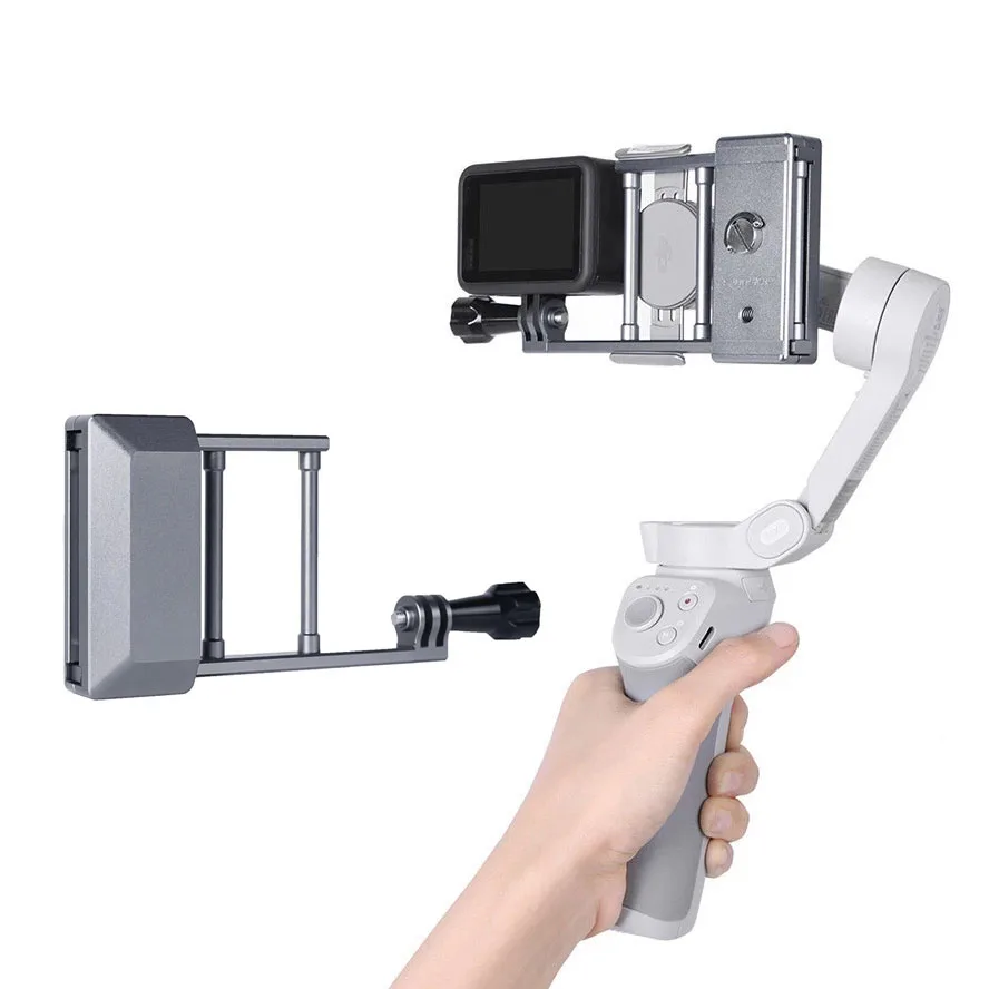 For DJI OM 6/Osmo Mobile 6 5 Mount Plate Adapter Handheld Gimbal Stabilizer  For Gopro   9 8 DJI Action 3 Camera Accessories