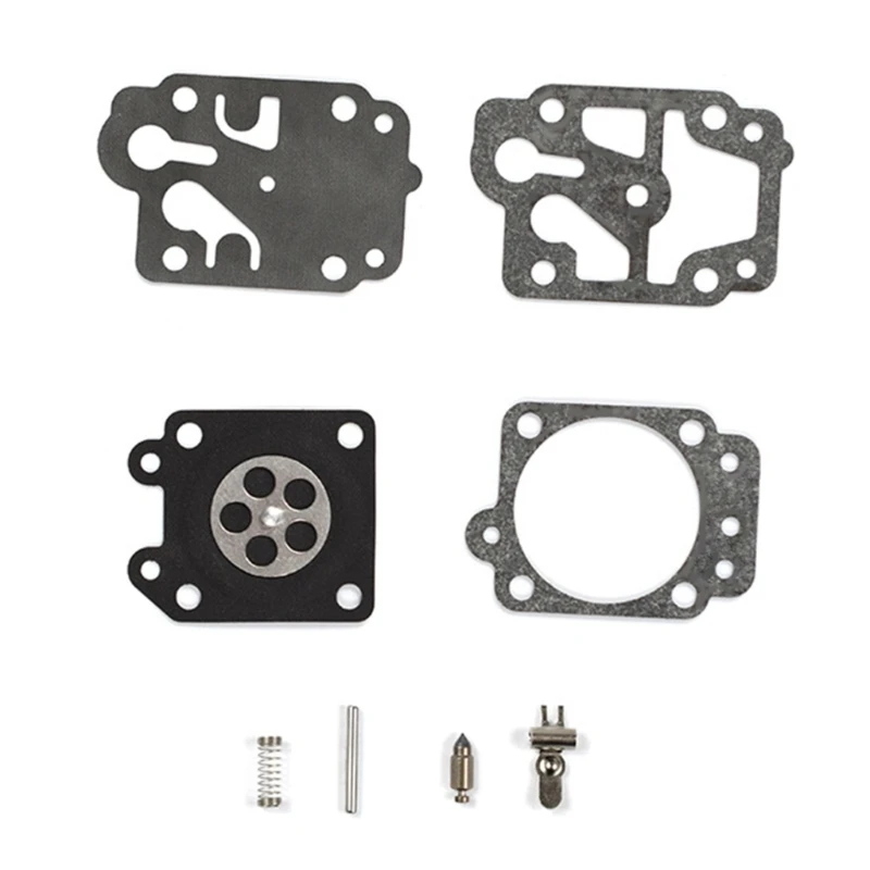 Carburetor Repair Tool Kit Carburetor Repair Tool Carburetor Repair Gasket Kit Eight-piece Set Diaphragms Replacement Accessories 26cc 33cc 43cc 49cc 52cc