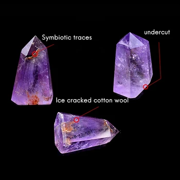 Healing Crystal Wands With Gift Box Amethyst Rose Clear Quartz Tiger Eye Chakra Stones Decor For Home Desk Office 5