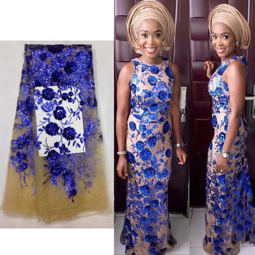 

Nigerian laces Fabric 2019 Gold African Green Cord Laces Fabrics With Sequins High Quality Nigerian Lace For Wedding Dress L1226