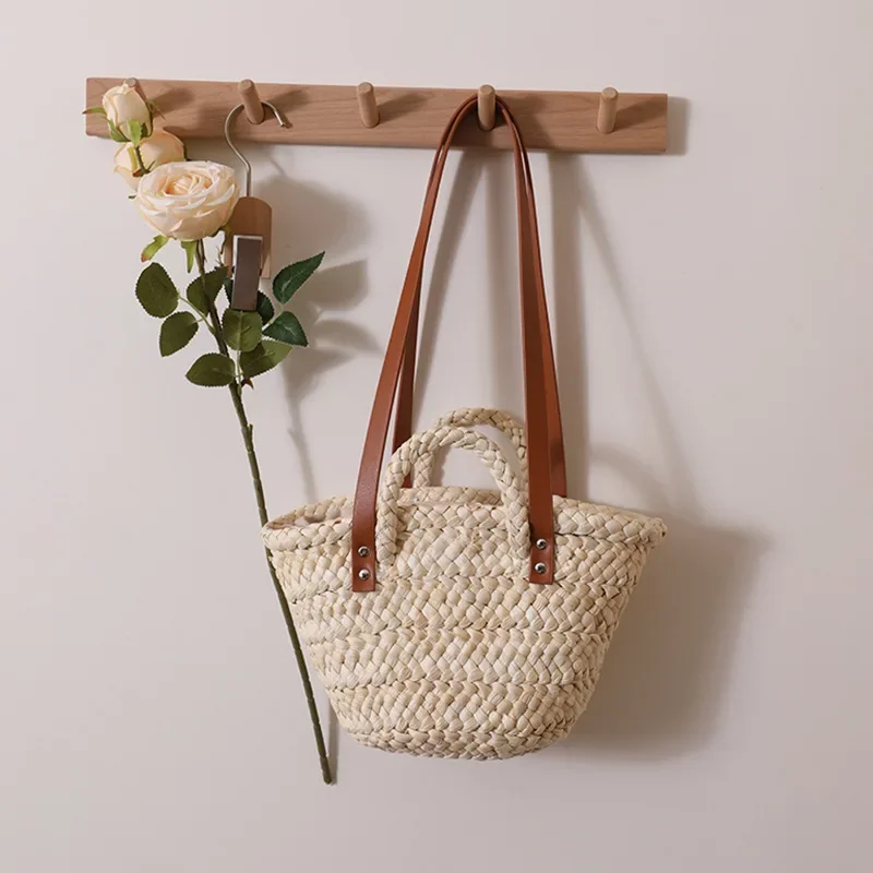 

Straw Woven Tote Crossbody Bags for Women Basket Shoulder Bag Ladies Rattan Holiday Beach Handbag