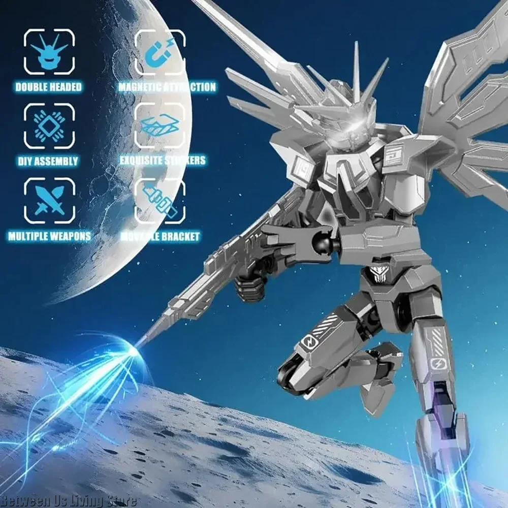 T13 ROBO 13 Action Figure - Modello di visualizzazione robot da collezione preassemblato stampato in 3D da 5,2 pollici - immagine 3