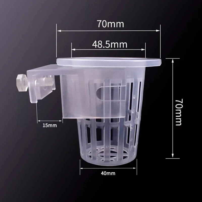 Aquarium Plant Holder Aquatic Plant Pot Hanging Aquatic Planter Fish Tank Holder Aquarium Pot Accessories